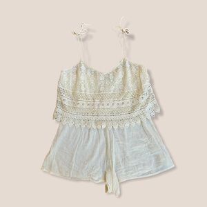 TOPSHOP Crochet Lace Romper